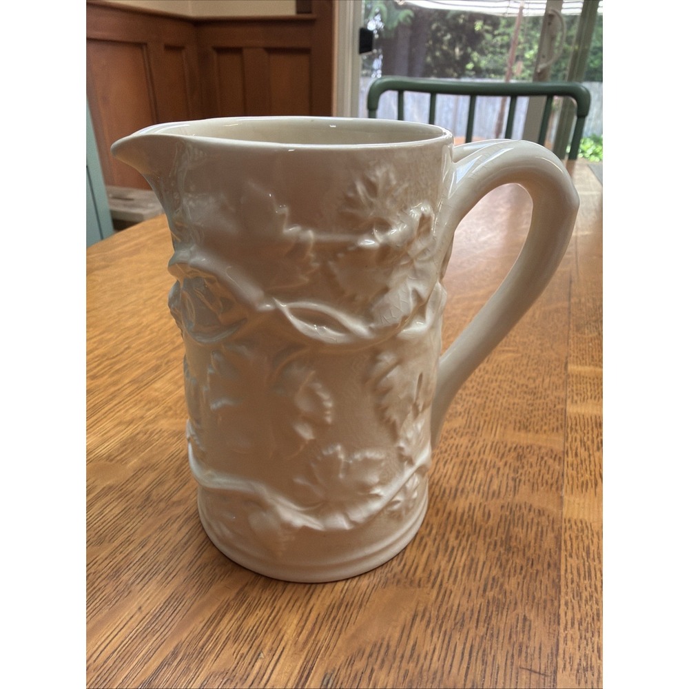 Copeland Spode Imperial England Small Porcelain 5" Pitcher Grape Leaves